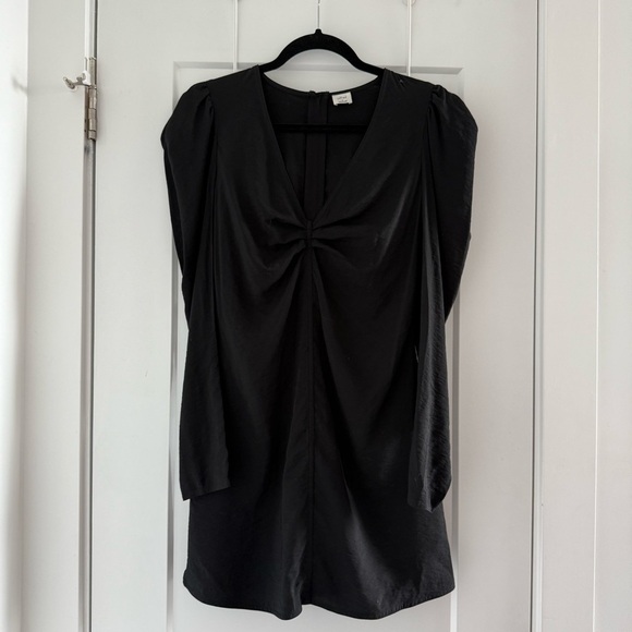 Aritzia Wilfred black puff long sleeve Freda dress - size 2 (XS - Small) - Picture 7 of 10
